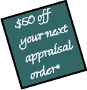 $50 OFF your next appraisal order
